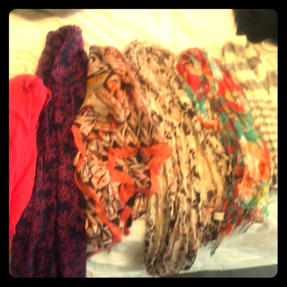 Assorted scarves bundle of 6